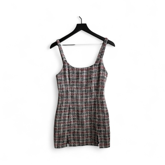 Stylish Plaid Mini Dress - Picture 1 of 10